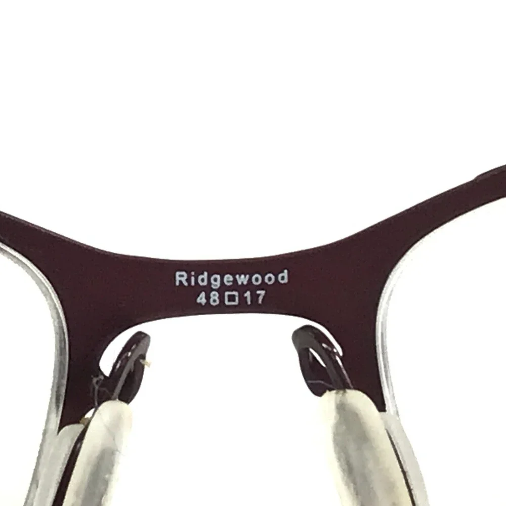 Zero G Eyeglasses Frames Ridgewood Merlot Red Rectangular Cat Eye 48-17-130